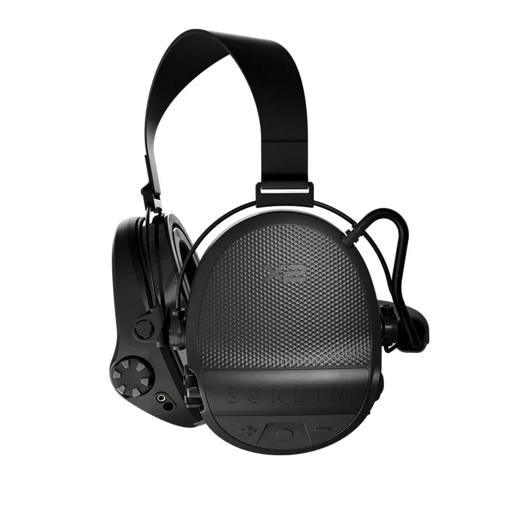 Casque anti-bruit Suprême X2 BT noir serre-nuque tissu noir