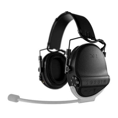Casque anti-bruit Suprême X2 BT serre-tête cuir noir avec micro