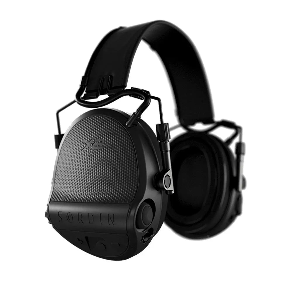Casque anti-bruit Suprême X2 BT serre-tête cuir noir vue de profil