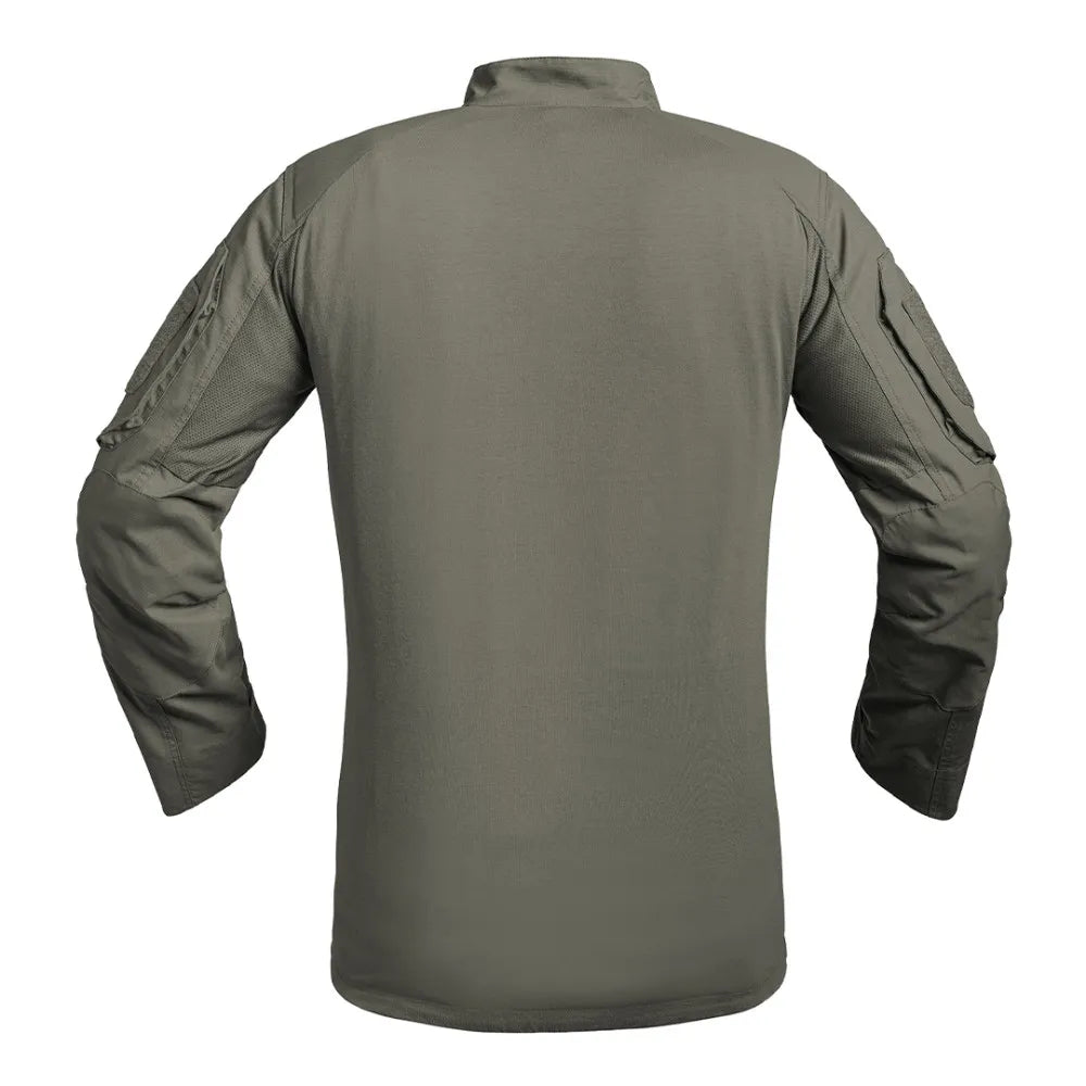 Chemise UBAS V2 FIGHTER vert olive vue de face