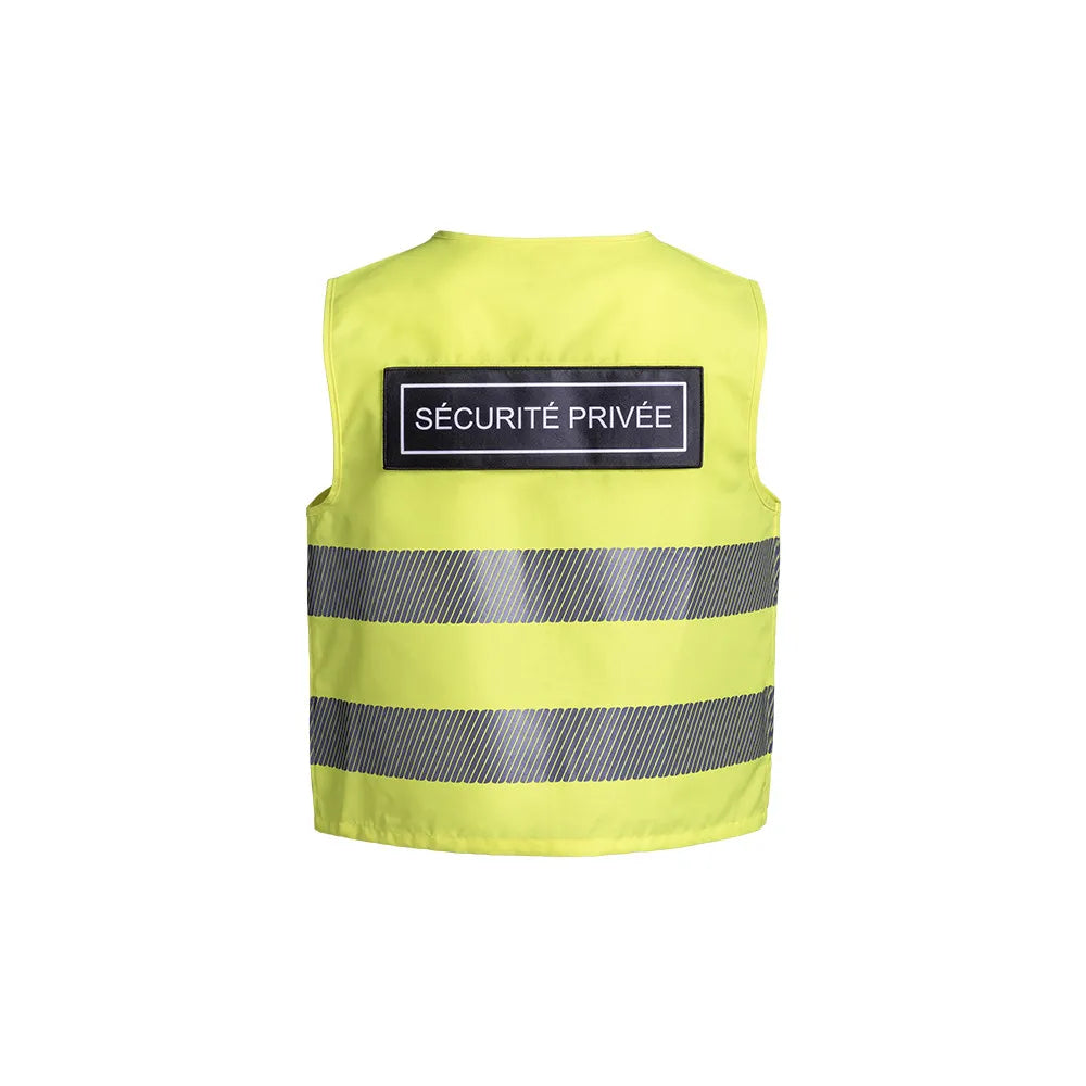 Gilet sans manches SÉCU-ONE HV-TAPE jaune vue de derrière