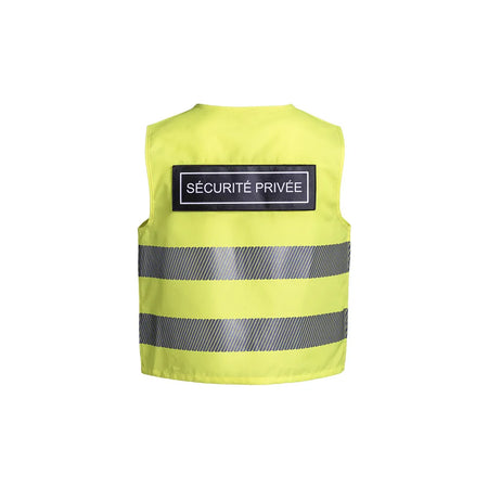 Gilet sans manches SÉCU-ONE HV-TAPE jaune vue de derrière