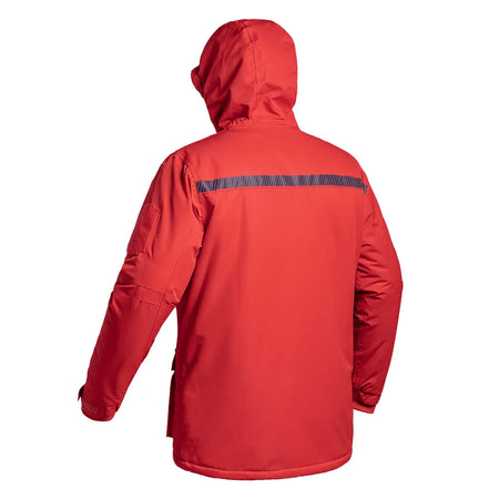 Parka Hardshell SÉCU-ONE WF 150 Sécurité Incendie rouge vue de dos