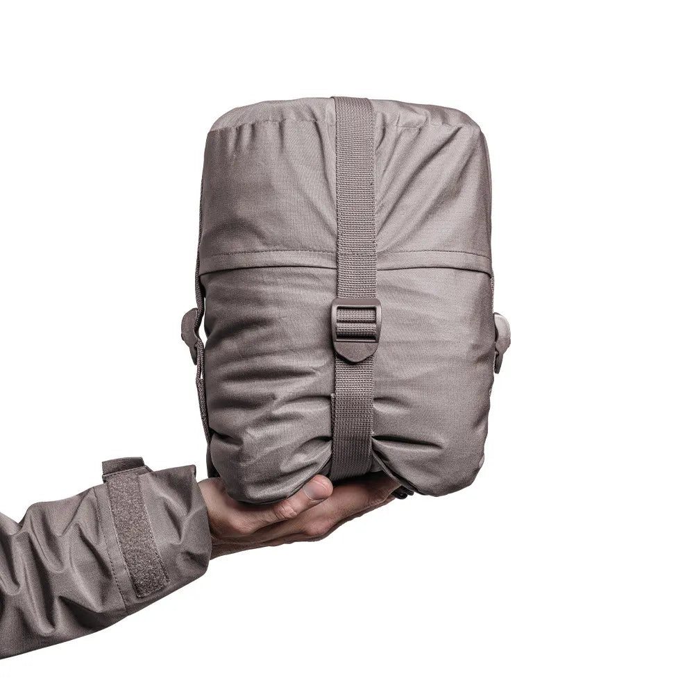 Parka Militaire Hardshell FIGHTER XMF 200 brun Terre de France dans son sac imperméable