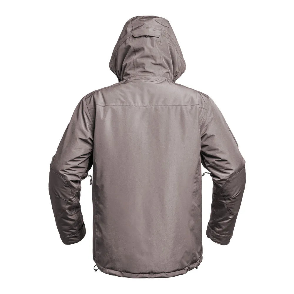 Parka Militaire Hardshell FIGHTER XMF 200 brun Terre de France vue de dos avec capuche