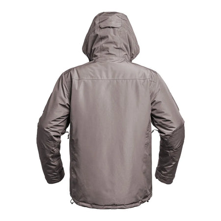 Parka Militaire Hardshell FIGHTER XMF 200 brun Terre de France vue de dos avec capuche