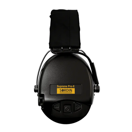 Casque anti-bruit Tactique Suprême Pro-X LED noir pour les soldats