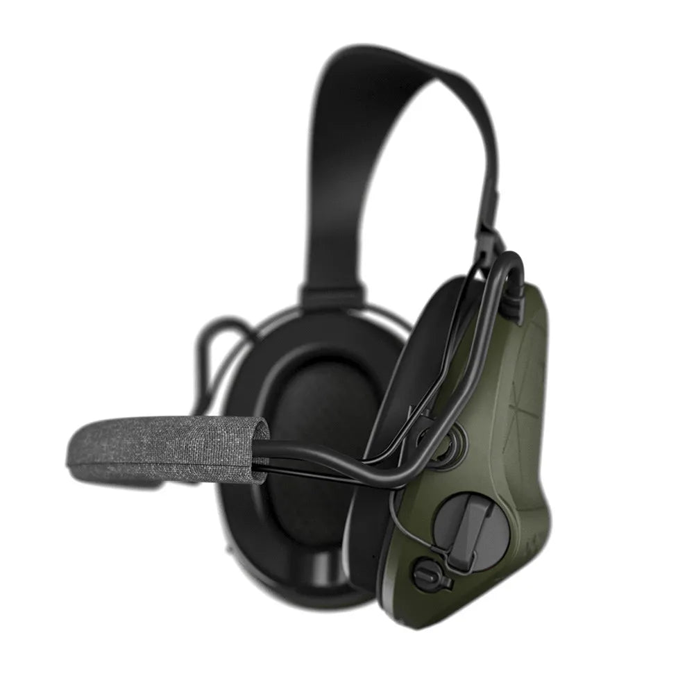Casque anti-bruit Suprême T2 vert olive serre-nuque tissu noir micro
