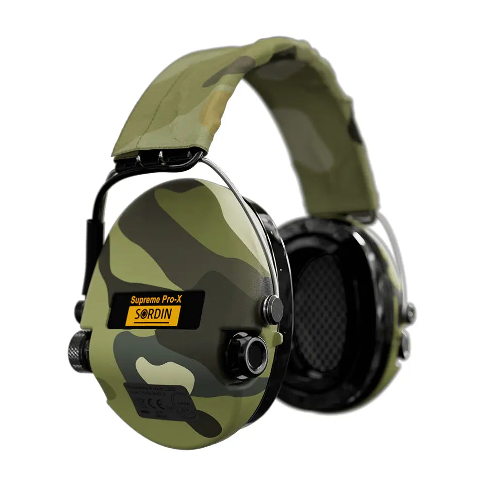 Casque de protection anti-bruit Suprême Pro-X LED Camouflage