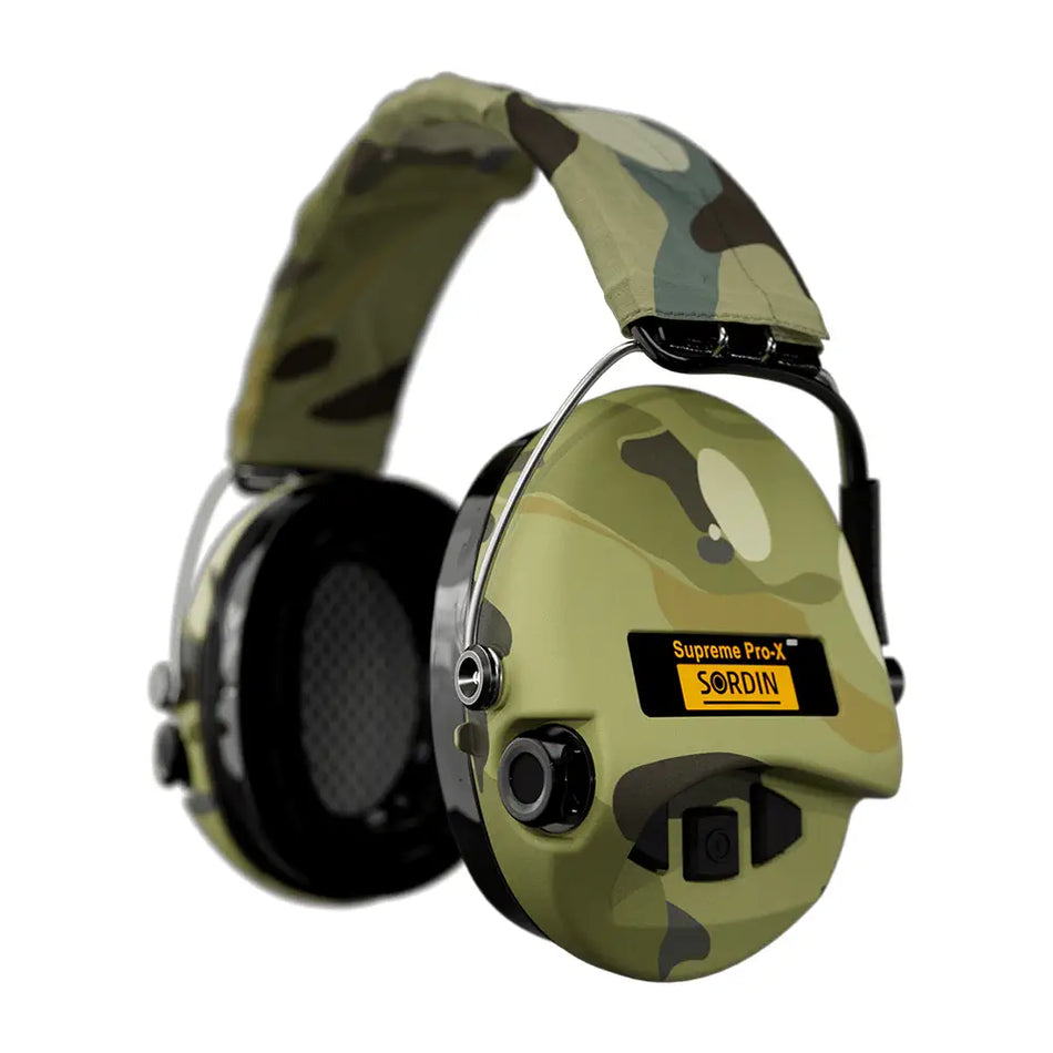 Casque de protection anti-bruit Suprême Pro-X LED Camouflage Vert