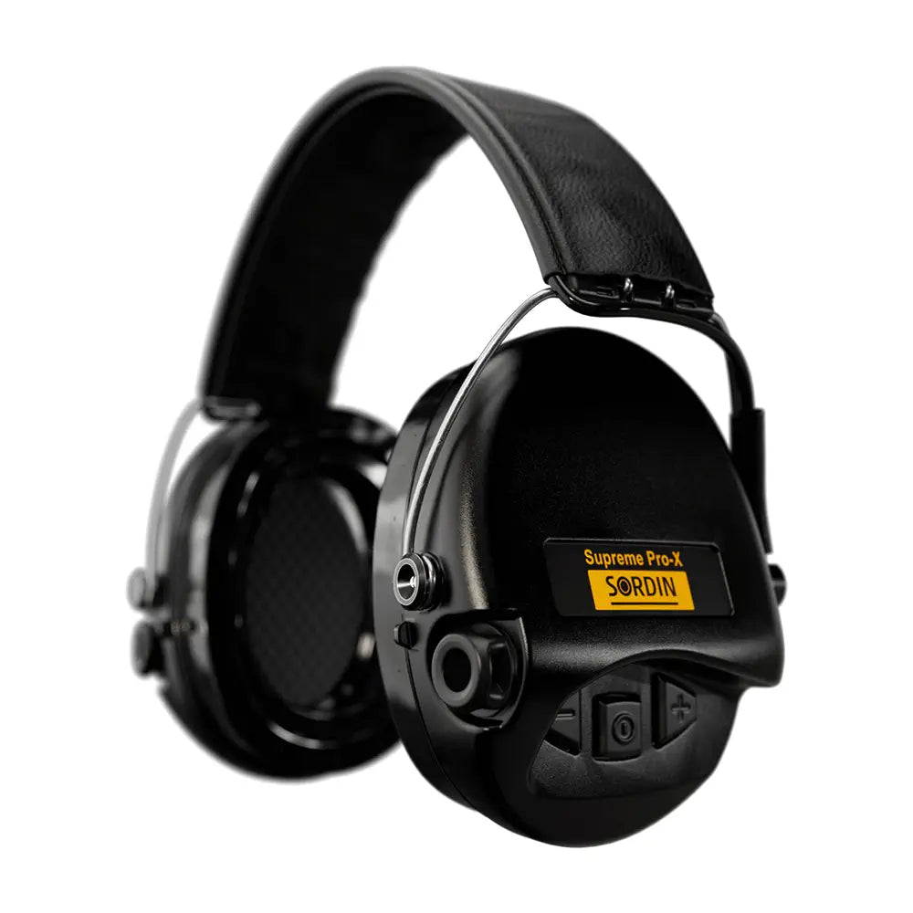 Casque anti-bruit Tactique Suprême Pro-X LED noir