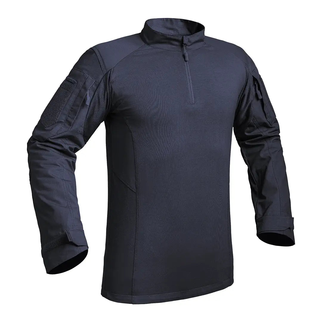 Chemise de combat UBAS V2 FIGHTER bleu marine vue de face