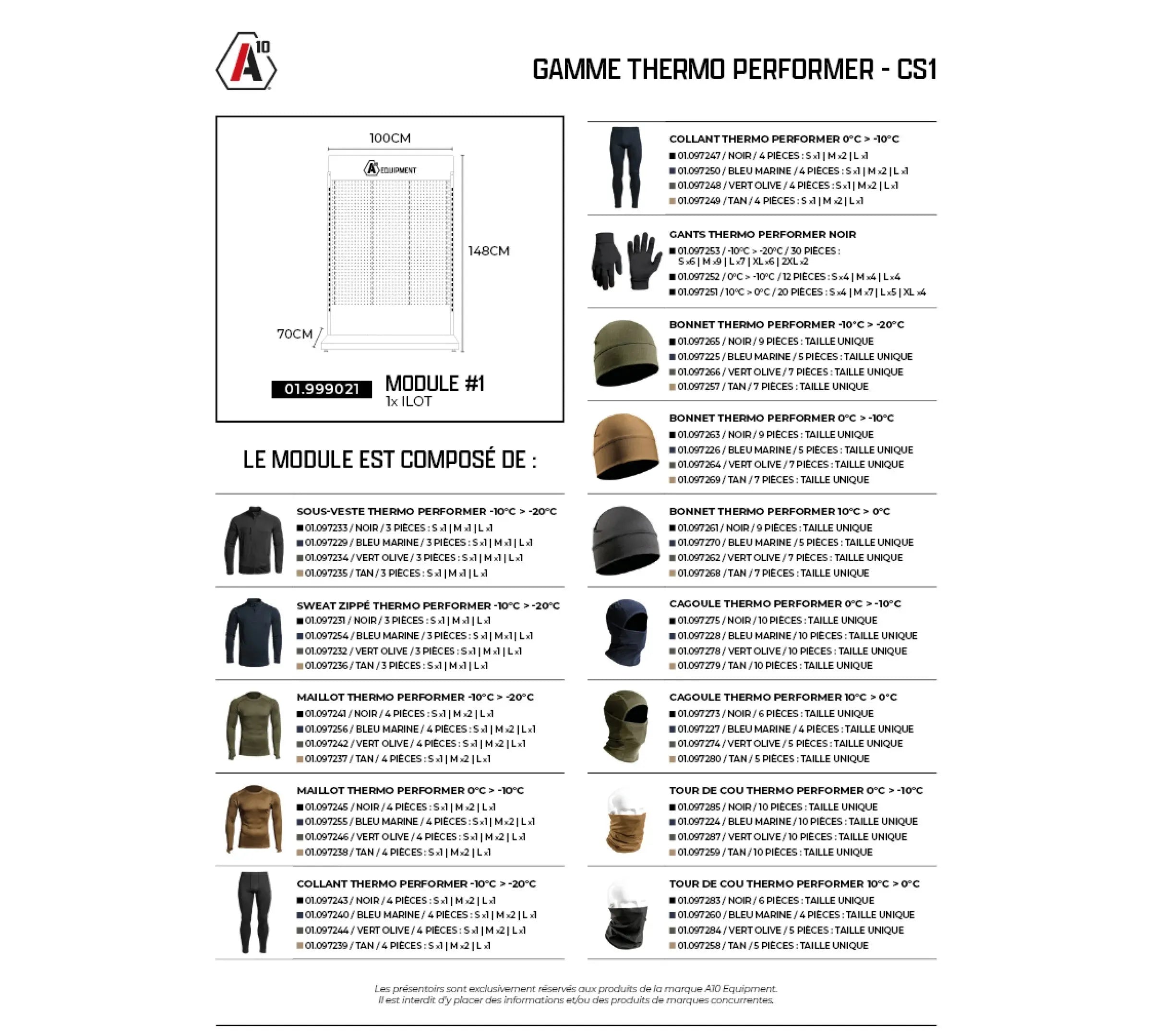 Concept store THERMO PERFORMER CS1 x1 îlot perforé