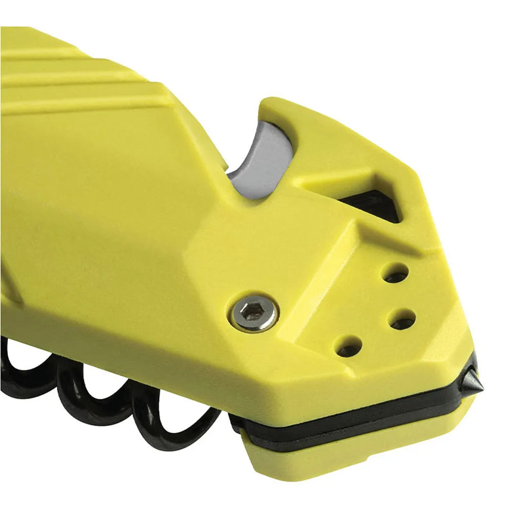 Couteau tactique pliable de poche Cac serration PA6 Jaune brise vitre