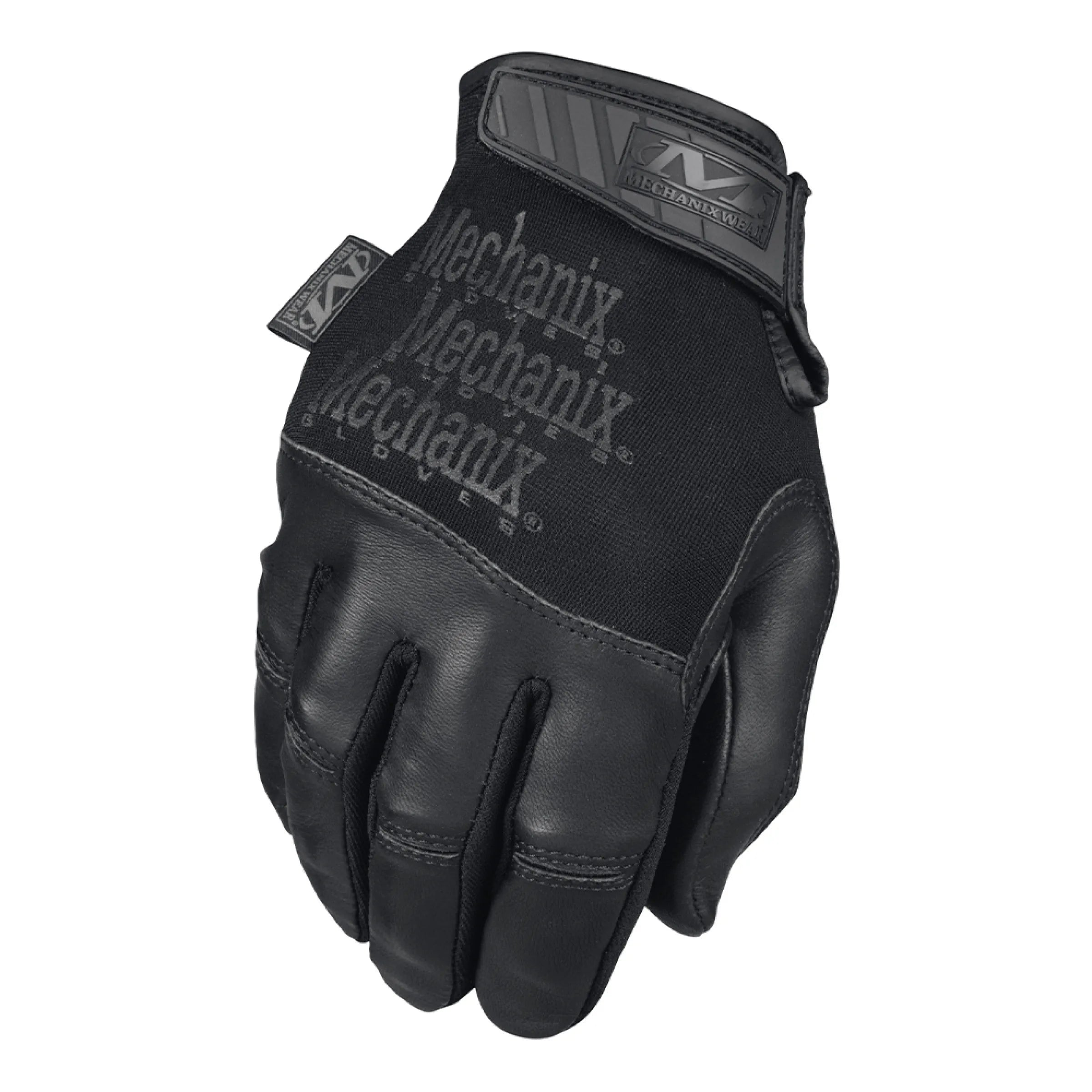 Gants d'intervention en cuir Recon noir avec logo mechanix wear