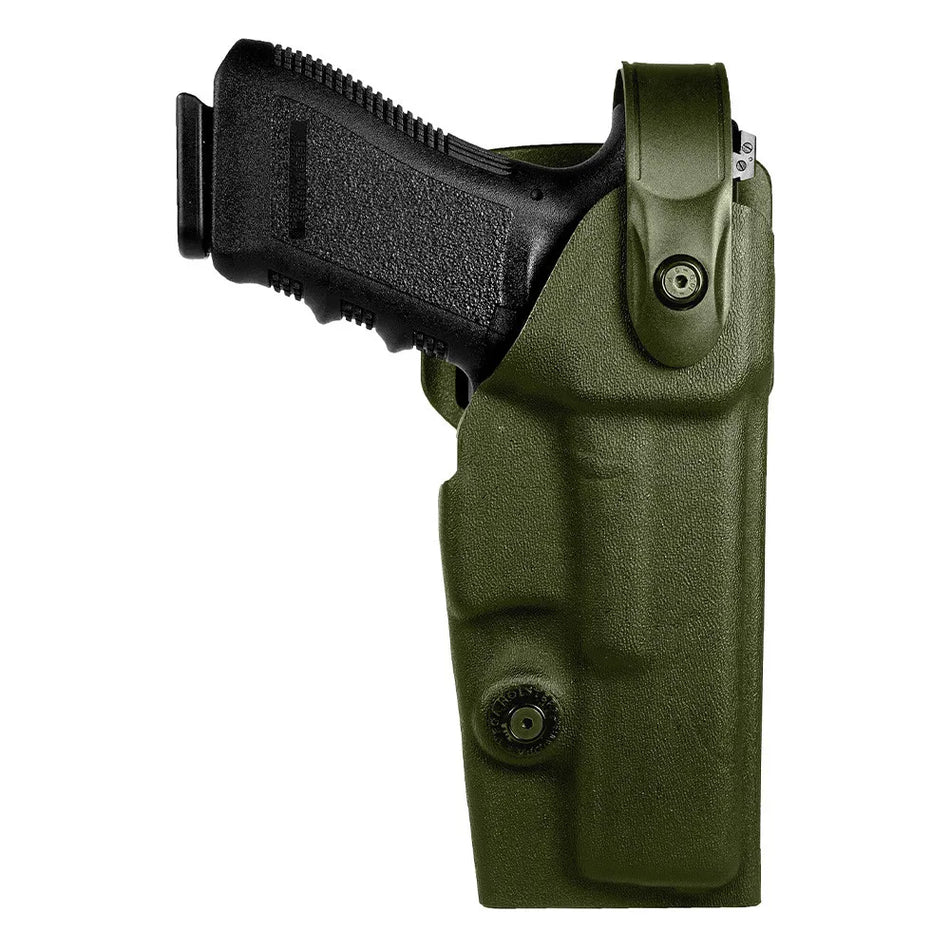 Holster droitier Vegatek Duty VKD804 pour GLOCK 17/19/22/23 vert olive