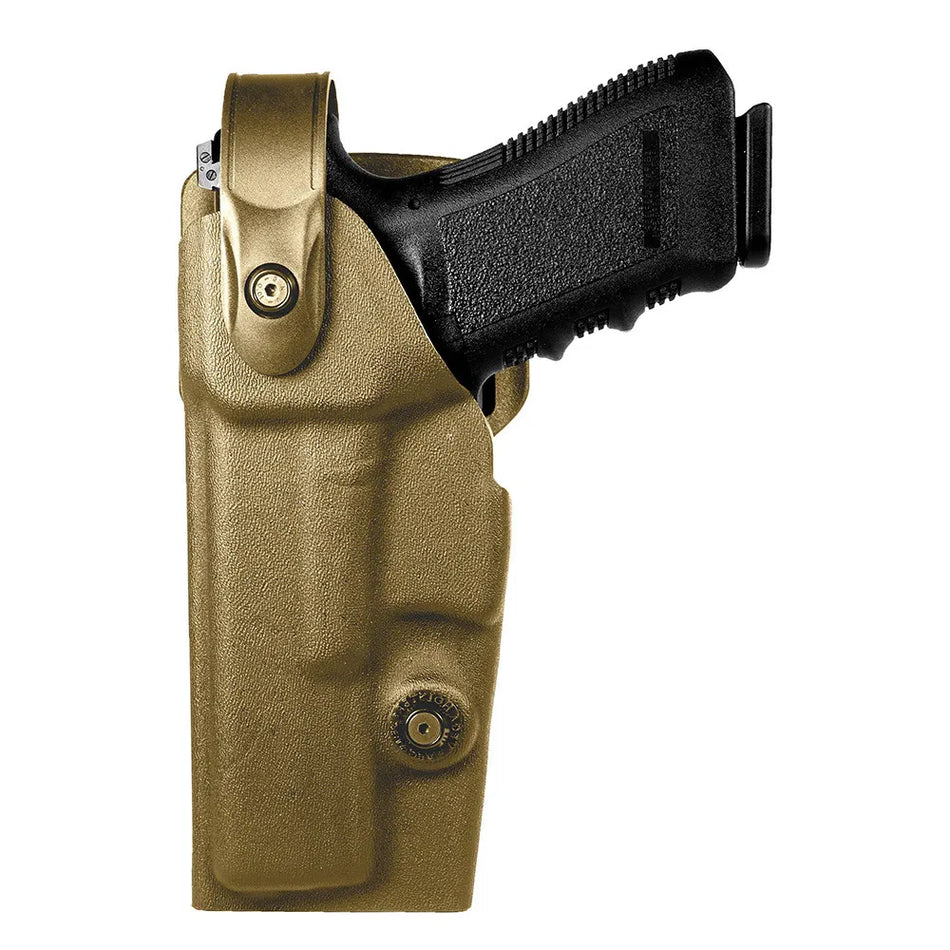 Holster gaucher Vegatek Duty VKD804 pour GLOCK 17/19/22/23 tan