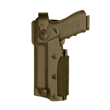 Holster gaucher Zoom VKZ804 pour GLOCK 17/18/19/22/23 avec lampe/laser TAN