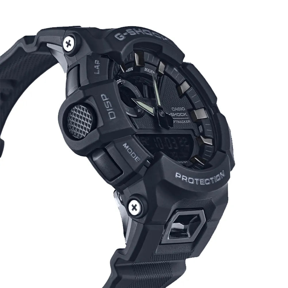 Montre Tactique G-Shock GBA-900 noir vue des boutons