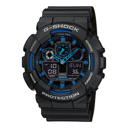 Montre tactique G-Shock GA-100 noir bleu