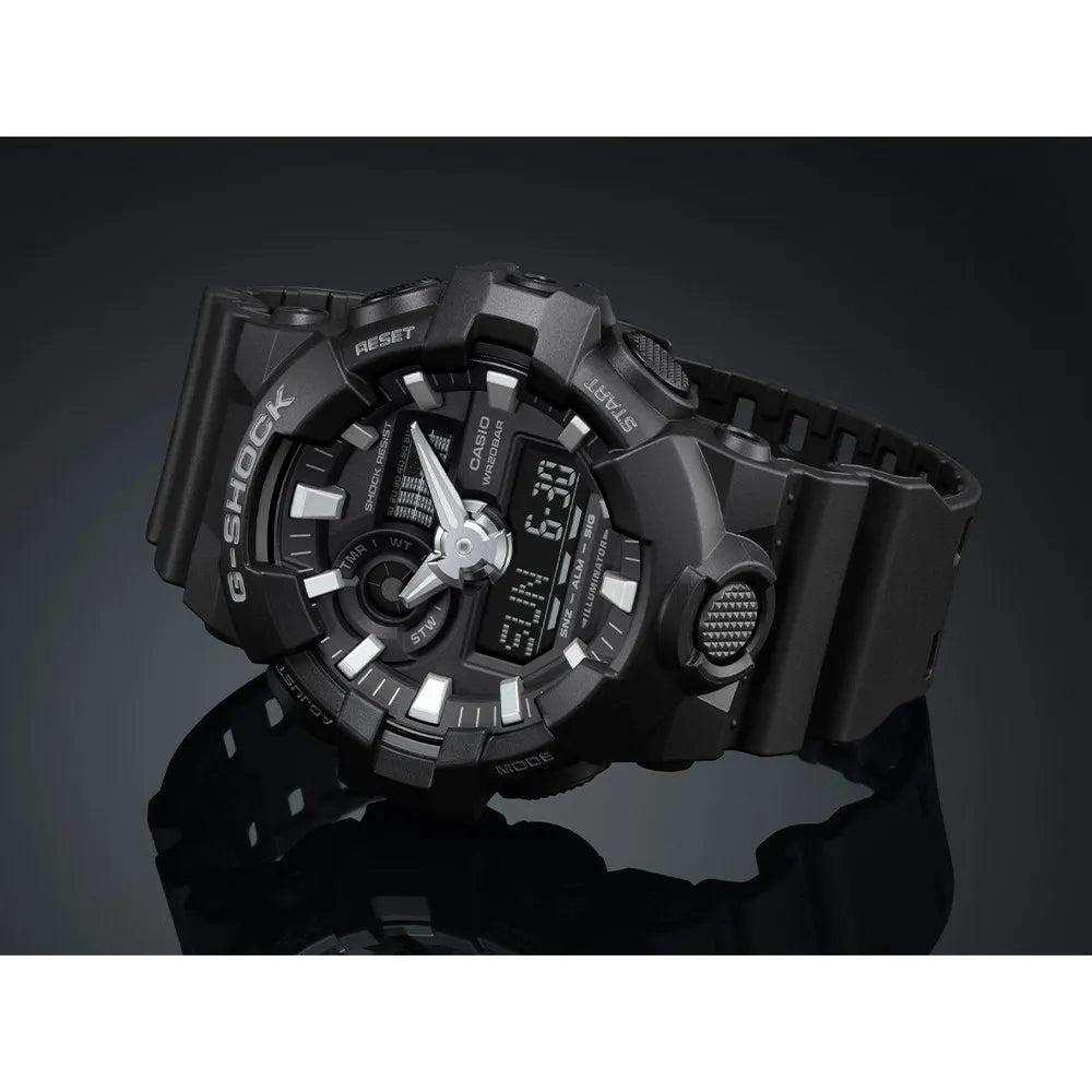 Montre tactique G-Shock GA-700 noir aiguilles