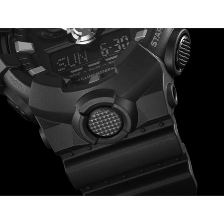 Montre tactique G-Shock GA-700 noir vue du bracelet