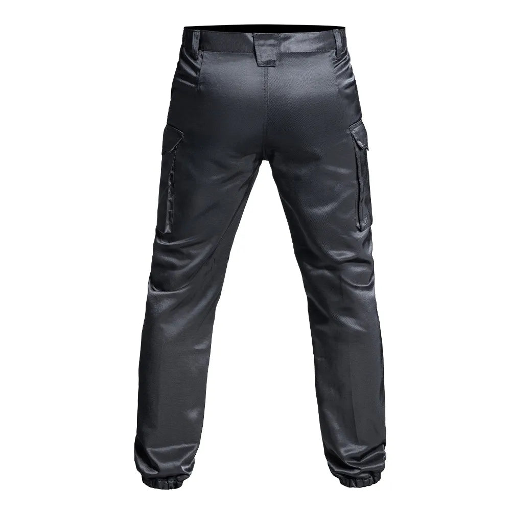 Pantalon Sécurité SÉCU-ONE bas élastiqué antistatique noir vue de dos