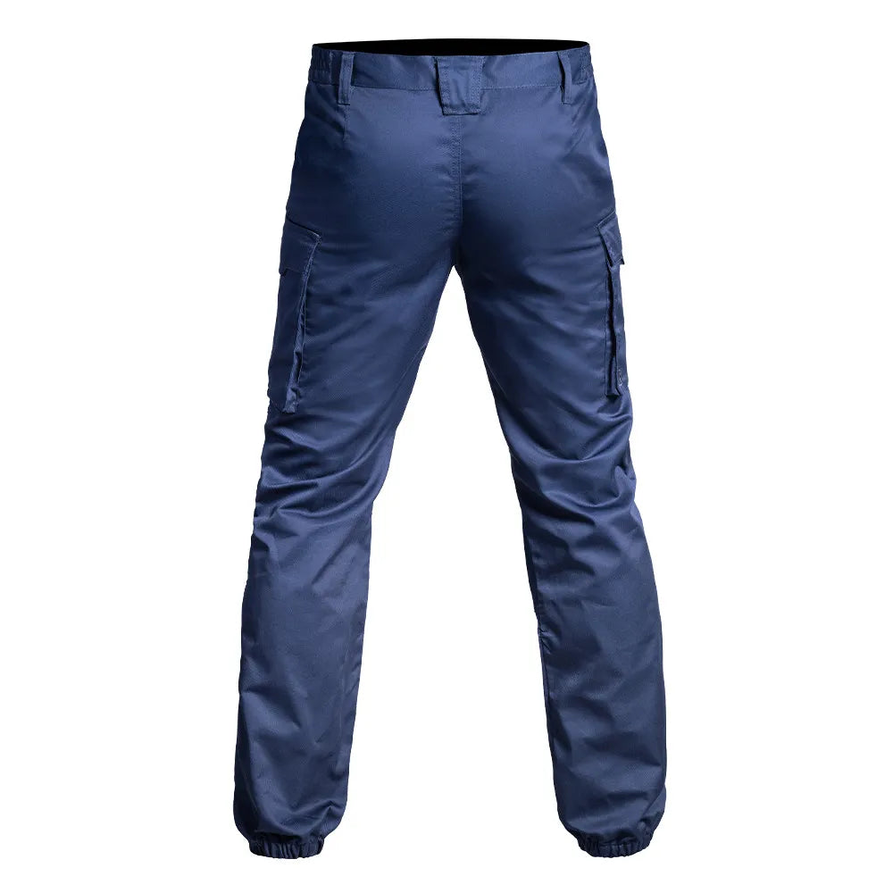 Pantalon Sécurité SÉCU-ONE bas élastiqué bleu marine vue de derrière