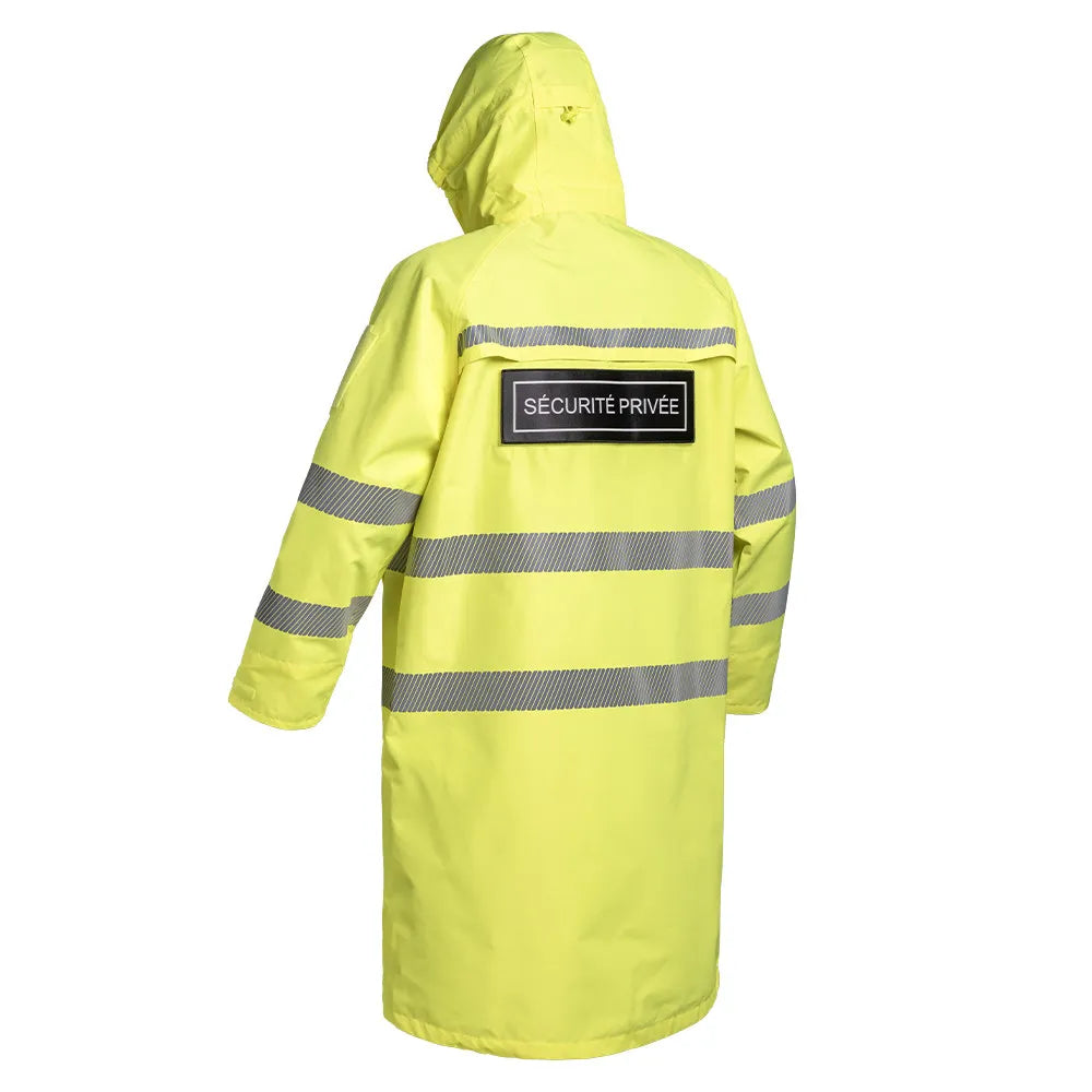 Poncho Lightshell SÉCU-ONE HV-TAPE jaune vue arrière