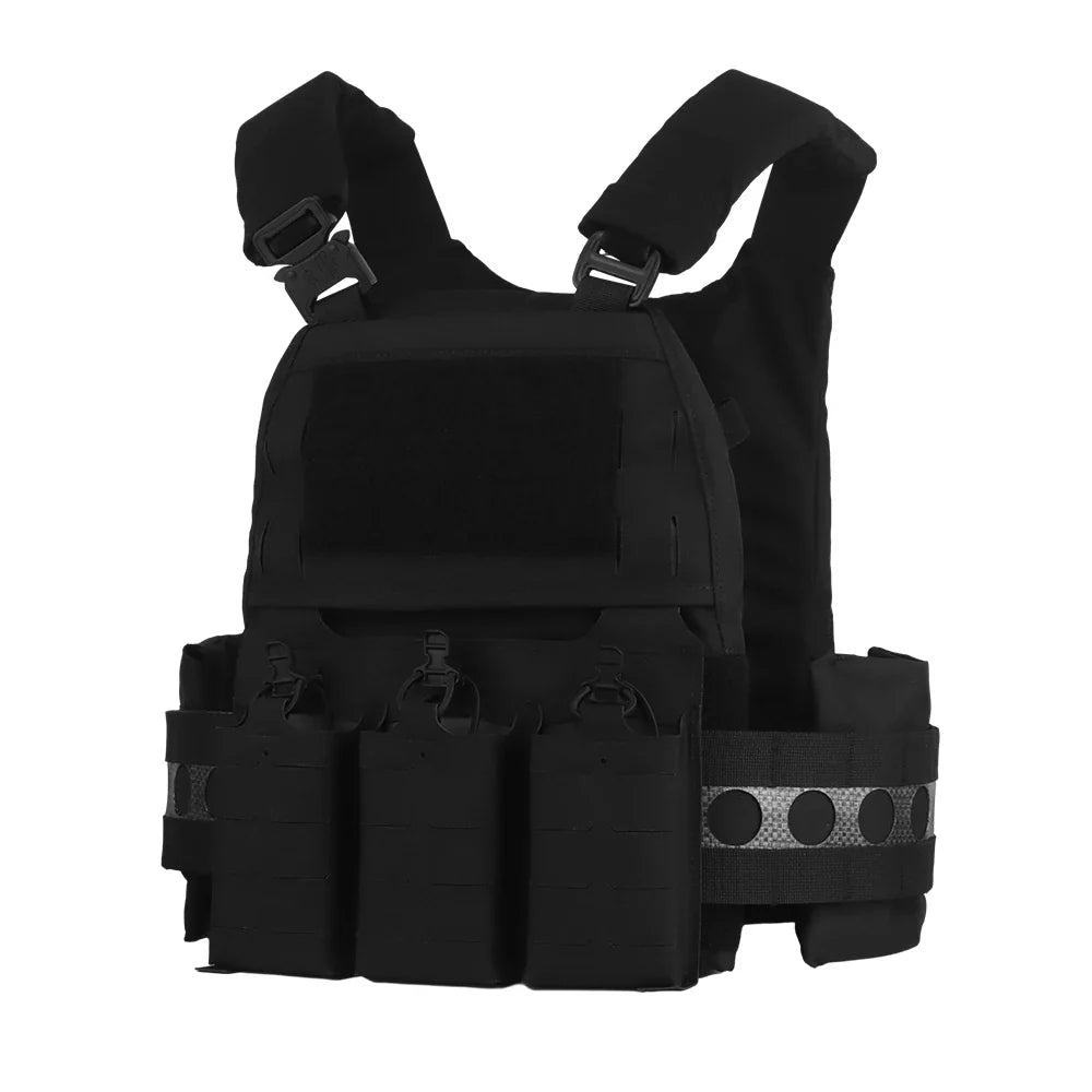 Kit Porte Plaque Tactique Cordura 1000D - Taille Réglable S-3XL, Origine Ukraine