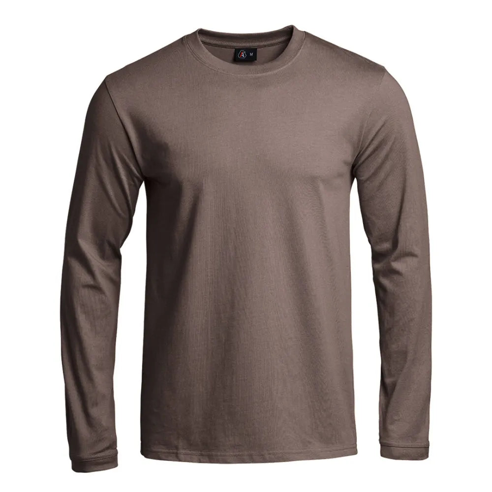 T-shirt STRONG manches longues brun Terre de France