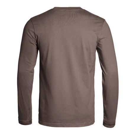 T-shirt STRONG manches longues brun Terre de France vue de dos