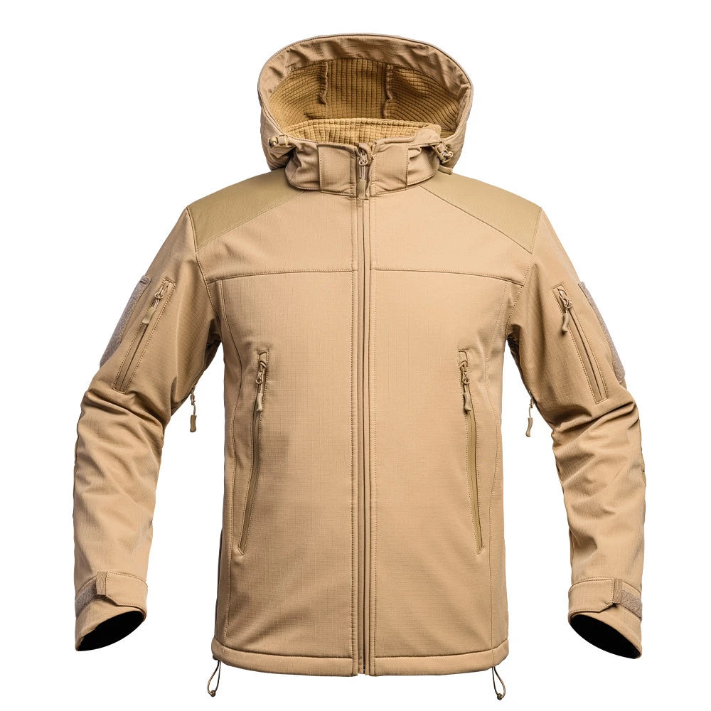 Veste tactique Softshell V2 FIGHTER couleur tan